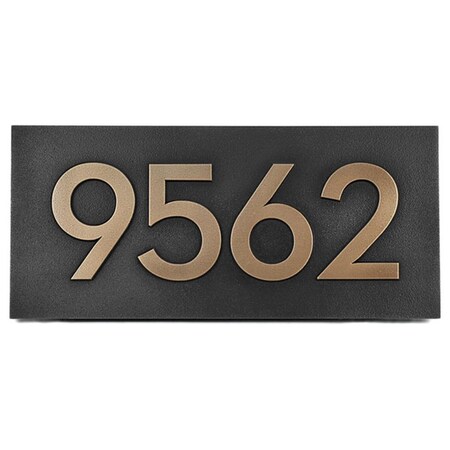 Special Lite Products Art Nuevo Top Mount Address Plaque, Oil Rubbed Bronze MP-453-ORB